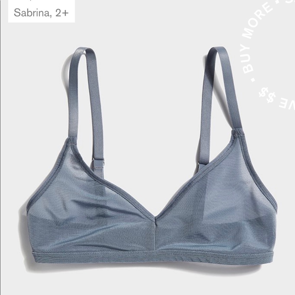 Negative blue sieve bra size 2